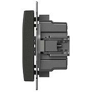 Розетка 2хUSB type A без рамки Elbi Eleсtriс Zena Vega 609-011100-143 цвет Дымчатый-2