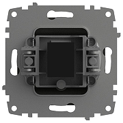 Розетка Ethernet RJ-45 без рамки Elbi Eleсtriс Zena Vega 609-011100-247 цвет Дымчатый-3