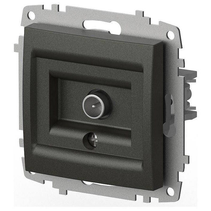 ТВ-розетка проходная без рамки Elbi Eleсtriс Zena Vega 609-011100-272 