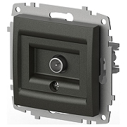 ТВ-розетка оконечная без рамки Elbi Eleсtriс Zena Vega 609-011100-273 цвет Дымчатый