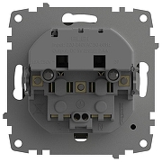 Розетка с заземлением и со шторкой и 2хUSB type A, без рамки Elbi Eleсtriс Zena Vega 609-011100-317 цвет Дымчатый-3