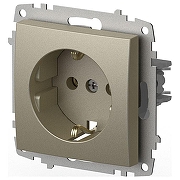 Розетка с заземлением, без рамки Elbi Eleсtriс Zena Vega 609-011400-217 