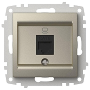 Розетка Ethernet RJ-45 без рамки Elbi Eleсtriс Zena Vega 609-011400-247 цвет Металлик-1