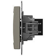 Розетка Ethernet RJ-45 без рамки Elbi Eleсtriс Zena Vega 609-011400-247 цвет Металлик-2
