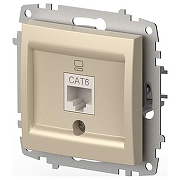 Розетка Ethernet RJ-45 без рамки Elbi Eleсtriс Zena Vega 609-012500-247 цвет Слоновая кость