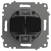 Розетка двойная Ethernet RJ-45 без рамки Elbi Eleсtriс Zena Vega 609-012500-248 цвет Слоновая кость-3