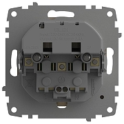 Розетка с заземлением и со шторкой и 2хUSB type A, без рамки Elbi Eleсtriс Zena Vega 609-012500-317 цвет Слоновая кость-3