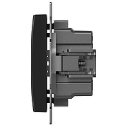 Розетка 2хUSB type A без рамки Elbi Eleсtriс Zena Vega 609-014800-143 цвет Черный-2