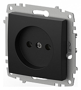 Розетка без заземления, без рамки Elbi Eleсtriс Zena Vega 609-014800-215 цвет Черный