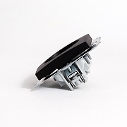 Розетка без заземления, без рамки Elbi Eleсtriс Zena Vega 609-014800-215 цвет Черный-5