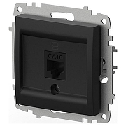 Розетка Ethernet RJ-45 без рамки Elbi Eleсtriс Zena Vega 609-014800-247 цвет Черный