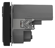 Розетка с заземлением и со шторкой и 2хUSB type A, без рамки Elbi Eleсtriс Zena Vega 609-014800-317 цвет Черный-2