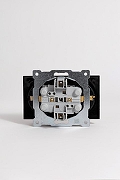 Розетка двойная с заземлением, без рамки Elbi Eleсtriс Zena Vega 609-014800-907 цвет Черный-6
