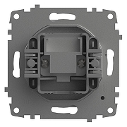 ТВ-розетка проходная без рамки Elbi Eleсtriс Zena Vega 609-015600-272 цвет Белый-3