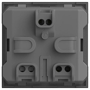 Розетка с заземлением, без рамки Elbi Eleсtriс Moda Vox 611-041032-217 цвет Металлик-3