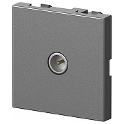 ТВ-розетка проходная без рамки Elbi Eleсtriс Moda Vox 611-041032-272 цвет Металлик