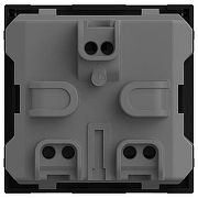 Розетка с заземлением с крышкой, без рамки Elbi Eleсtriс Moda Vox 611-044832-218 цвет Черный-3