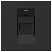 Розетка Ethernet RJ-45 без рамки Elbi Eleсtriс Moda Vox 611-044832-247 цвет Черный-1