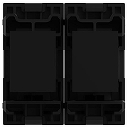 Розетка двойная Ethernet RJ-45 без рамки Elbi Eleсtriс Moda Vox 611-044832-248 цвет Черный-3