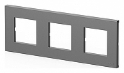 Рамка на 3 поста Elbi Eleсtriс Moda Vox 611-051012-227 цвет Металлик-1