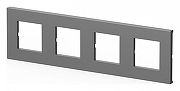 Рамка на 4 поста Elbi Eleсtriс Moda Vox 611-051012-228 цвет Металлик-1