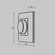 Панель-диммер сенсорный накладной Maytoni UNION 711012 цвет Белый-4