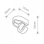 Крепление троса к потолку Nowodvorski Cameleon Mounting B BL 8393 цвет черный-1