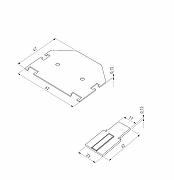 Заглушка для трека Elektrostandard Sl1m Magnet1c 85233/00 цвет арматуры Черный-3