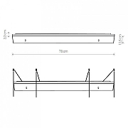 Основание для светильника Nowodvorski Cameleon Canopy D 780 BL 8552 цвет Черный-1