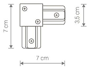 Соединитель Nowodvorski Profile 9455 цвет арматуры Черный-1