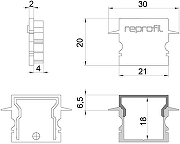 Набор из 10 заглушек для профиля Deko-Light H-ET-02-15 979152 IP20-3