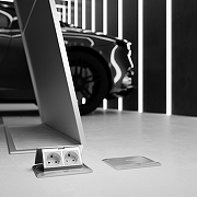 Выдвижной блок для розеток Werkel серебряный a069366 цвет Серебро-2