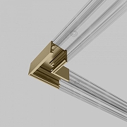 Соединитель угловой L-образный для треков накладных Elektrostandard Line Magnetic a069639 цвет арматуры Латунь-1