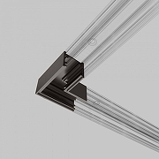 Соединитель угловой L-образный для треков накладных Elektrostandard Line Magnetic a069716 цвет арматуры Серебро-1