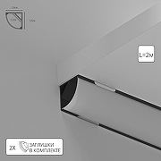 Профиль накладной угловой внутренний Artelamp SURFACE A161606S цвет черный-1