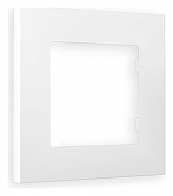 Рамка на 1 пост Ambrella Volt Qubi AF250121 цвет Белый