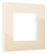 Рамка на 1 пост Ambrella Volt Qubi AF250301 цвет Бежевый