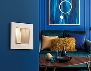 Рамка на 1 пост Ambrella Volt Qubi AF250331 цвет Бежевый-2