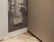 Рамка на 2 поста Ambrella Volt Qubi AF250362 цвет Бежевый, Серый-2