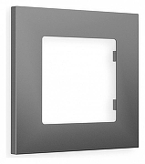 Рамка на 1 пост Ambrella Volt Qubi AF250501 цвет Сталь