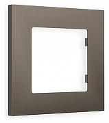 Рамка на 1 пост Ambrella Volt Qubi AF250631 цвет Бронза