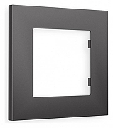 Рамка на 1 пост Ambrella Volt Qubi AF250651 цвет Антрацит