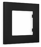 Рамка на 1 пост Ambrella Volt Qubi AF250701 цвет Черный