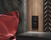 Рамка на 2 поста Ambrella Volt Qubi AF250702 цвет Черный-2