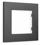 Рамка на 1 пост Ambrella Volt Qubi AF250801 цвет Графит