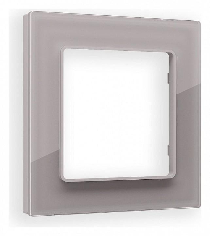 Рамка на 1 пост Ambrella Volt Platos Стекло органическое AF330501 