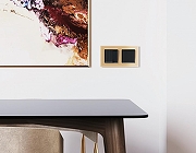 Рамка на 1 пост Ambrella Volt Platos Стекло органическое AF330601 цвет Бежевый-2