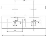 Раковина Aquaton Ричмонд 150 1A70573KRD010 двойная Белая-2