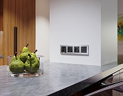 Рамка на 4 поста Ambrella Volt Platos Металл AF550104 цвет Серебро-2