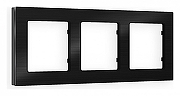 Рамка на 3 поста Ambrella Volt Platos Металл AF550503 цвет Черный